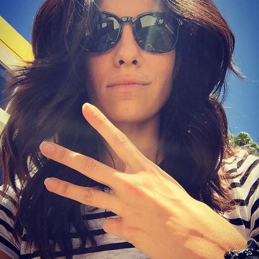 Daniela Ruah de férias em portugal com a família