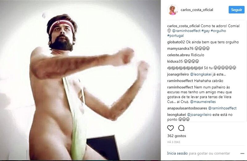 A resposta pronta de Carlos Costa. Afinal, o cantor é amigo do comediante e está atento: quando Raminhos 