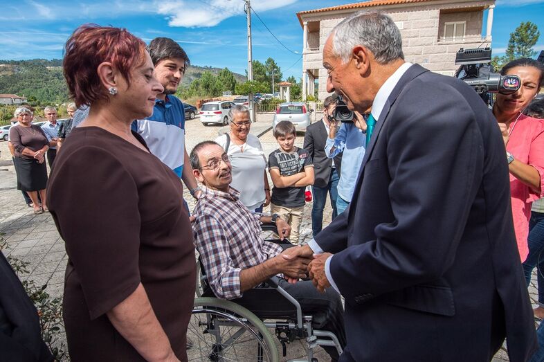 Marcelo Rebelo de Sousa vota em Celorico de Basto