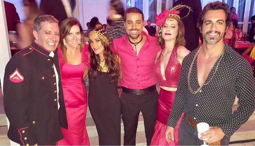 Francisca e Ricardo Pereira encontram Maria João Bastos no Baile do Copa