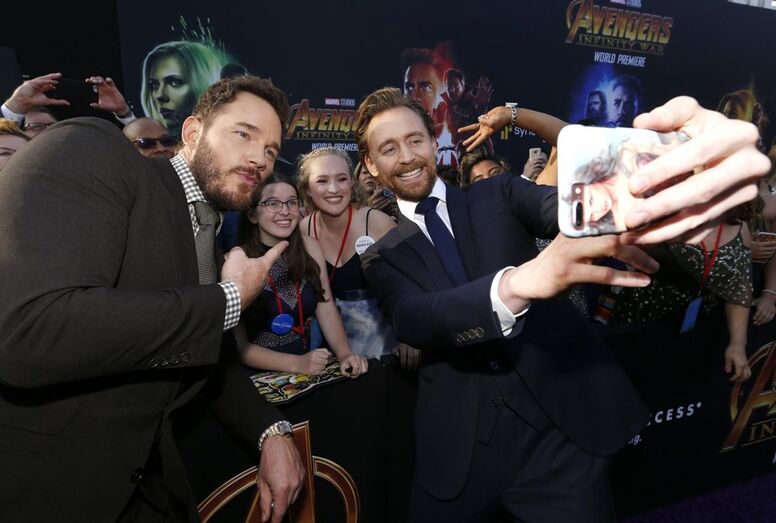 Chris Pratt e Tom Hiddleston