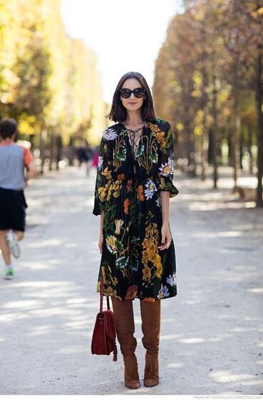 Como usar os vestidos de Verão ao longo do Outono