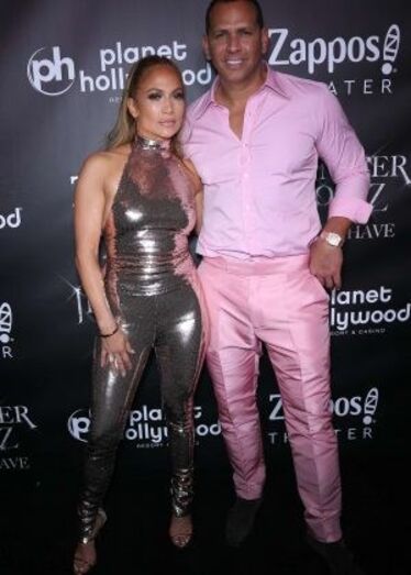 Com o namorado, Alex Rodriguez