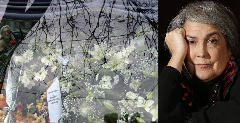 Último adeus à cantora Dina, sem famosos nem aplausos 